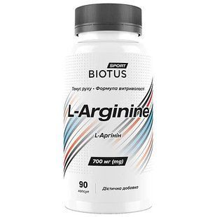 L-аргінін, L-Arginine, Biotus, 90 капсул (Україна) BIO-533259 фото