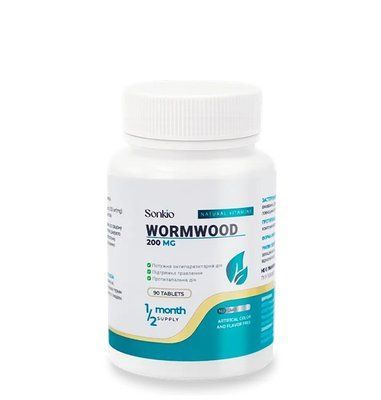 Полынь (Wormwood) Sonkio, 90 таблеток &ndash; Натуральная поддержка пищеварения, иммунитета и детоксикации 408-90 фото