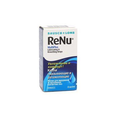 Увлажняющие Капли Bausch & Lomb Renu Multiplus В фото