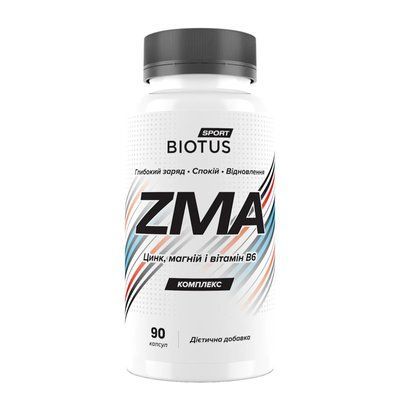 ZMA Biotus 90 капсул: Комплекс цинка, магния и B6 для восстановления BIO-532962 фото