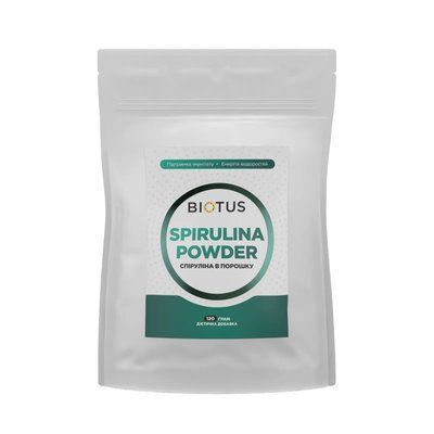 Спирулина в порошке Biotus (Spirulina Powder), 120 г BIO-570246 фото