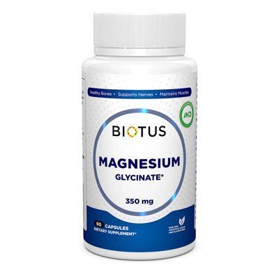 Магний&nbsp;глицинат,&nbsp;Magnesium&nbsp;Glycinate,&nbsp;60&nbsp;капсул Biotus BIO-531286 фото