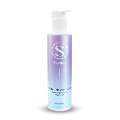 Натуральный гель для интимной гигиены Total HydraCare Sonkio с гиалуроновой кислотой, алоэ вера и фулереном 102-250 фото