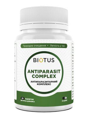 Антипаразитный комплекс Biotus 60 таб: натуральный детокс и очищение BIO-532887 фото