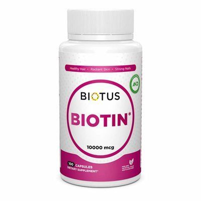 Биотин,&nbsp;Biotin,&nbsp;10000&nbsp;мкг,&nbsp;100&nbsp;капсул Biotus BIO-530302 фото