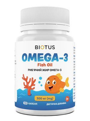 Омега-3 для детей Biotus 120 капсул: развитие памяти и иммунитета BIO-532856 фото